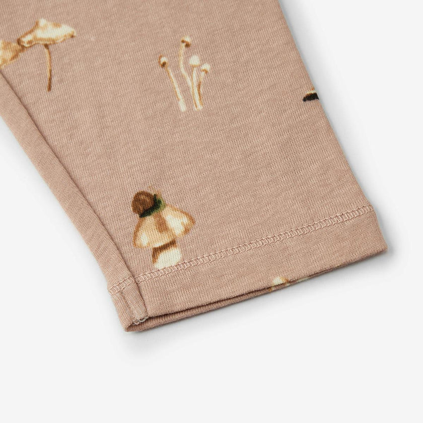 Mushroom Organic Cotton Dress and Legging Set