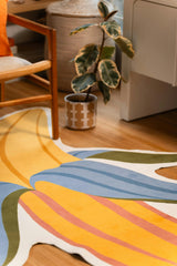 Yellow Irregular Banana Rug by Maayan Alper-Swan