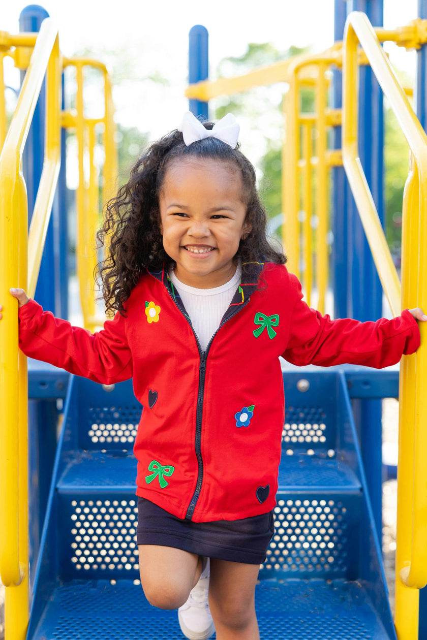 Reversible Jacket with Hearts, Flowers, & Bows