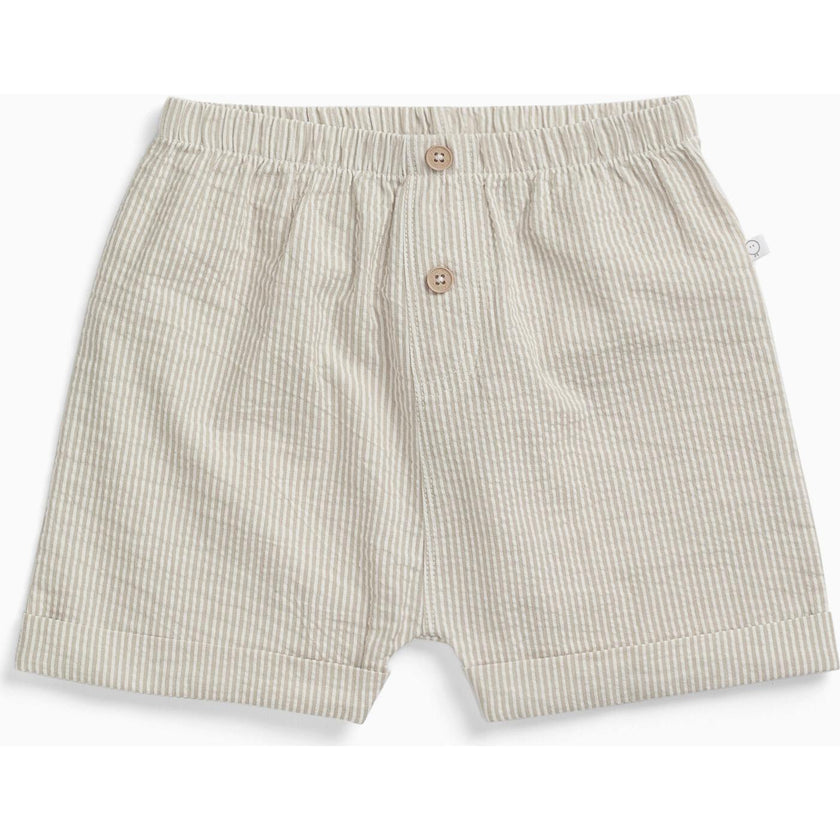 Striped Seersucker Shorts