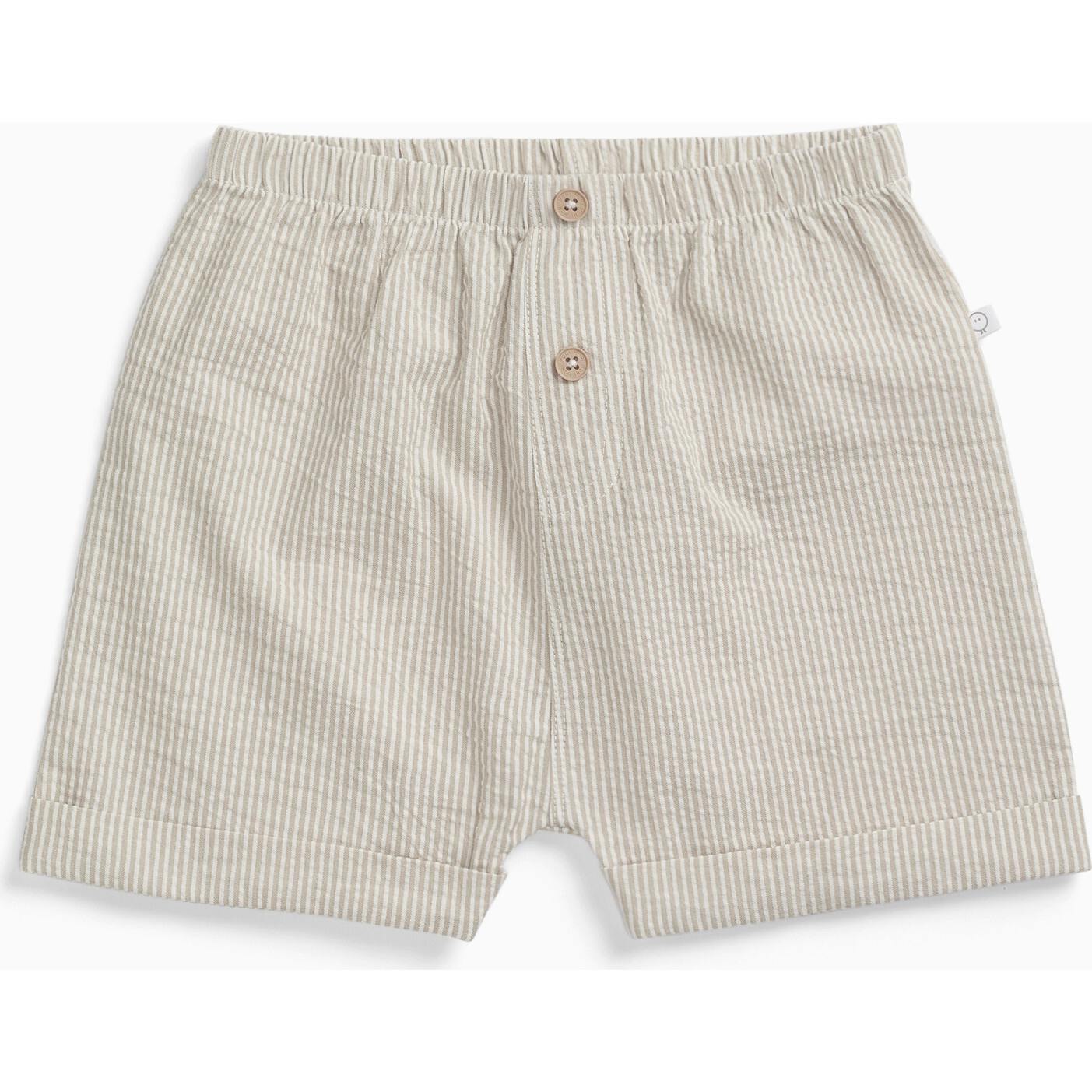 Striped Seersucker Shorts