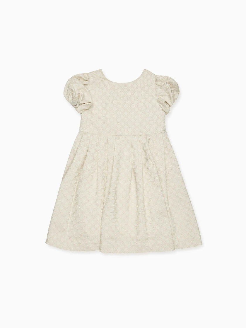 Ivory Edith Jacquard Ceremony Girl Dress