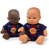 Miniland 8 1/4" Baby Boy Doll with Barcelona Soccer Jersey