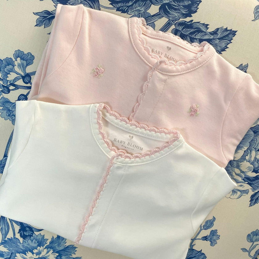 Pima Baby Pajama Baby Rose