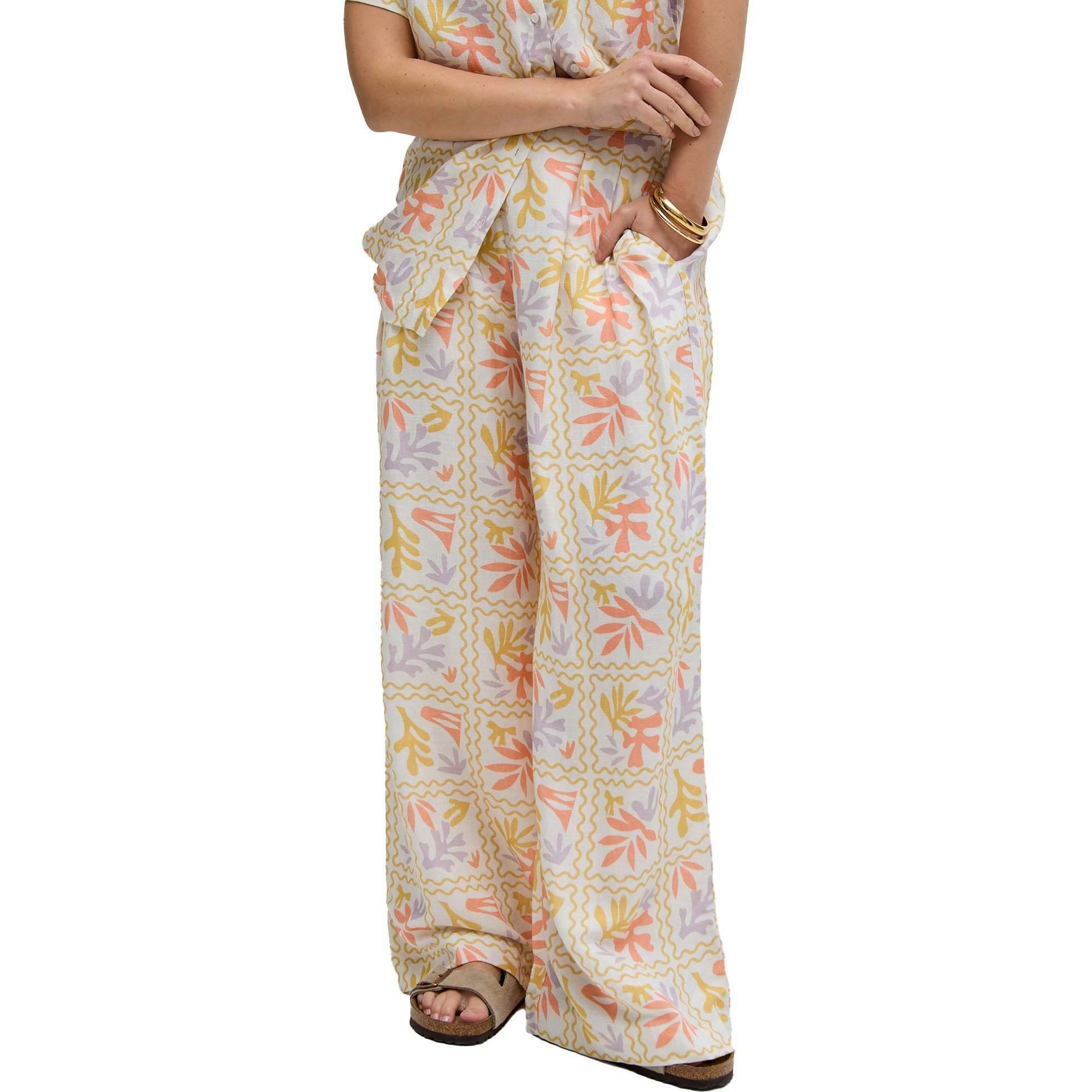 Matisse Wide Leg Patchwork Floral Print Trouser