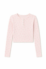 Savi Pink on Pink Thermal Henley