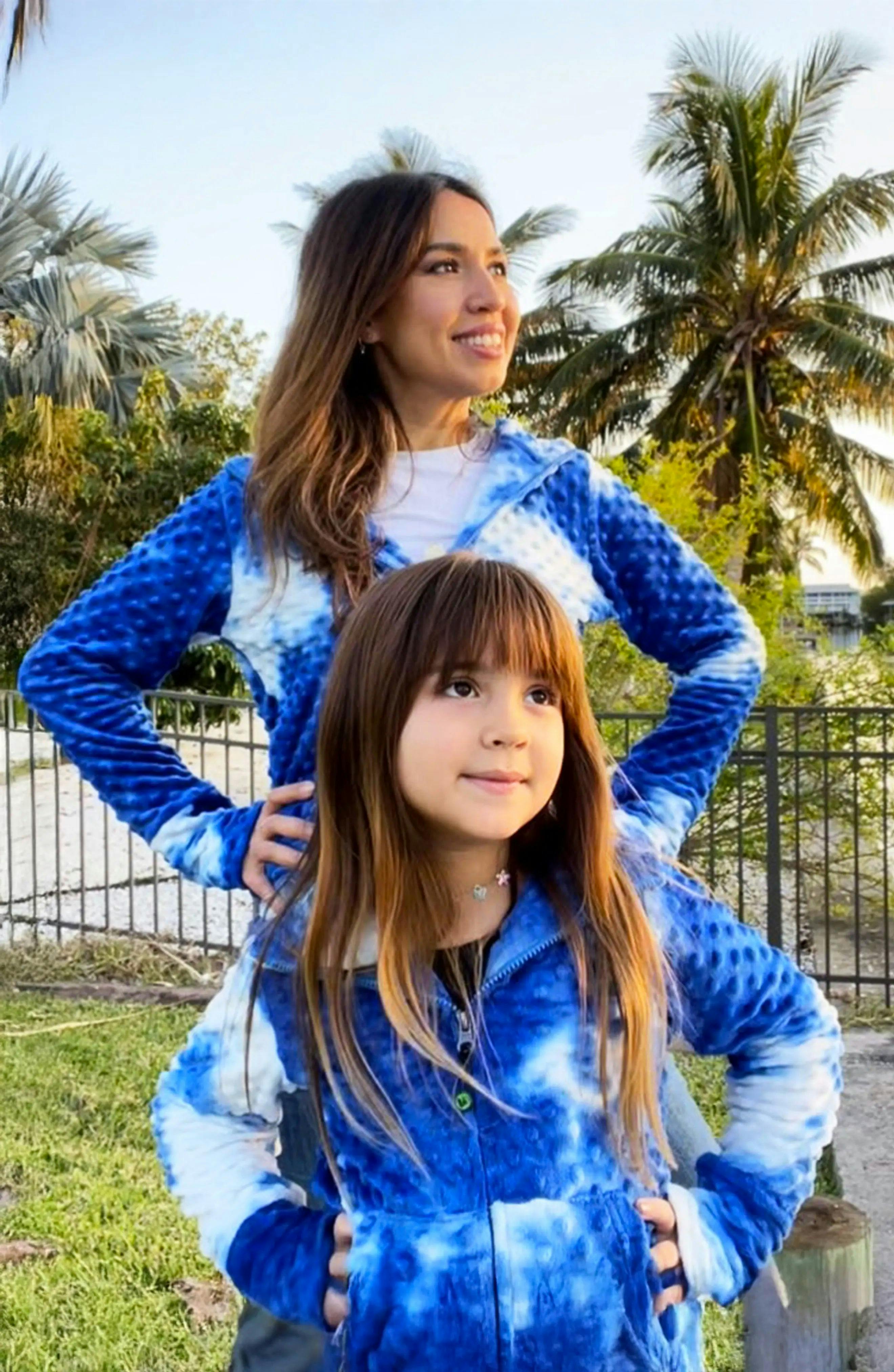 Minky Bubble Zip Hoodie - Tie Dye