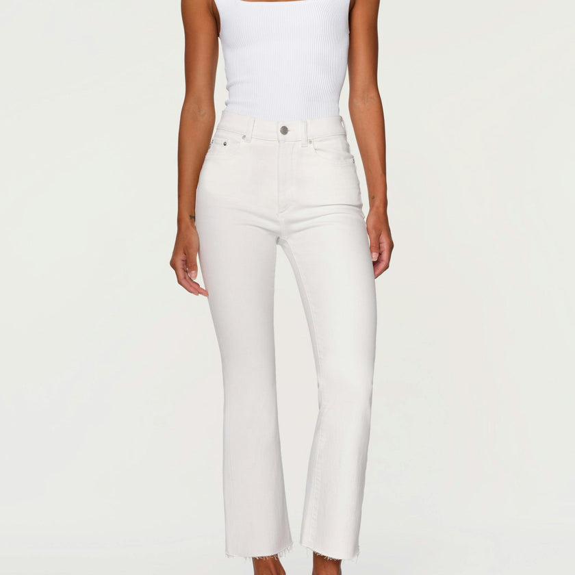 Bridget Boot High Rise Instasculpt™ Crop Jeans | White