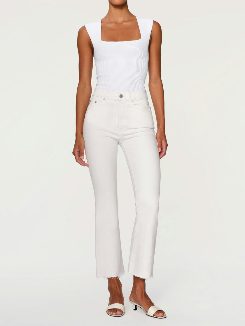 Bridget Boot High Rise Instasculpt™ Crop Jeans | White