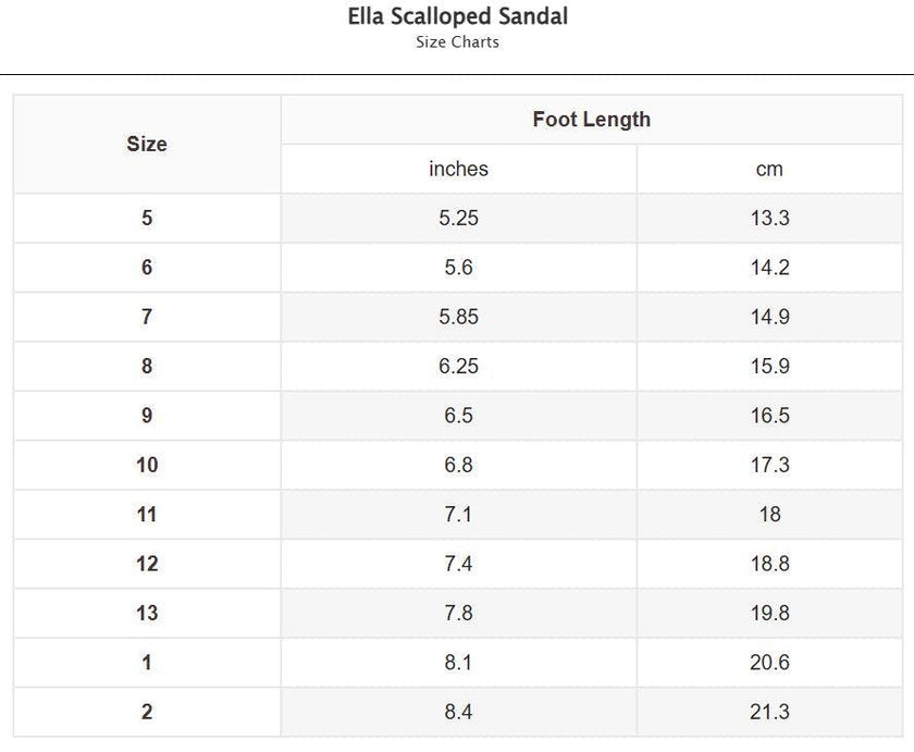 Ella Scalloped Sandal