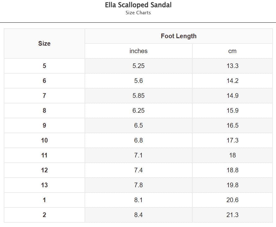 Ella Scalloped Sandal