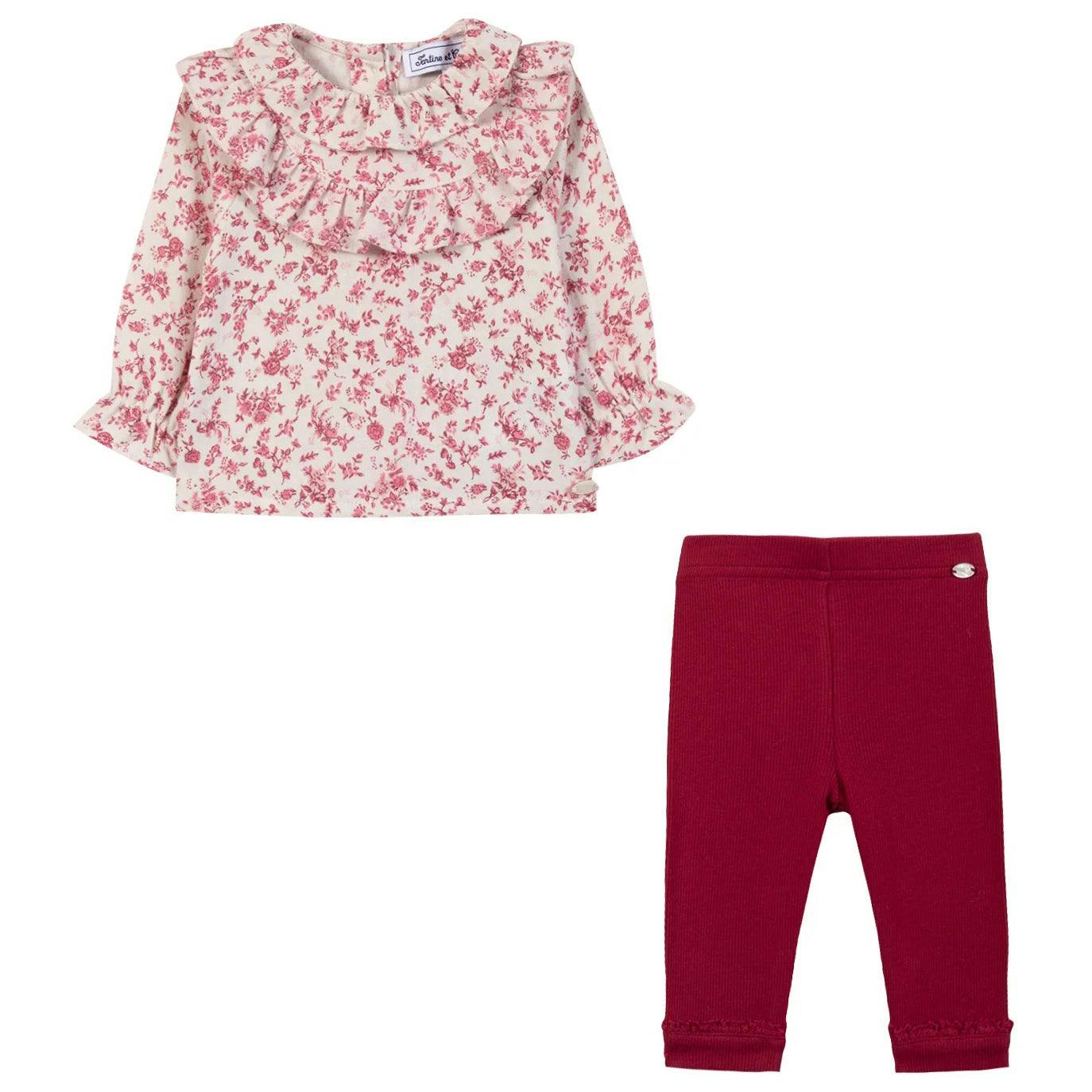 TARTINE ET CHOCOLAT Poppy Baby Set - Cerise