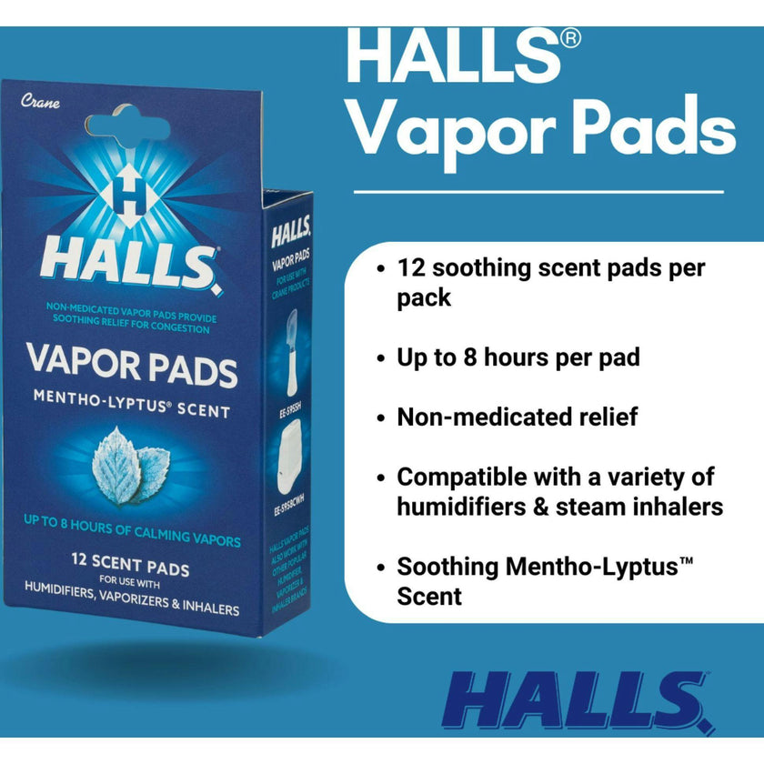 HALLS® Mentho-Lyptus Scented Vapor Pads
