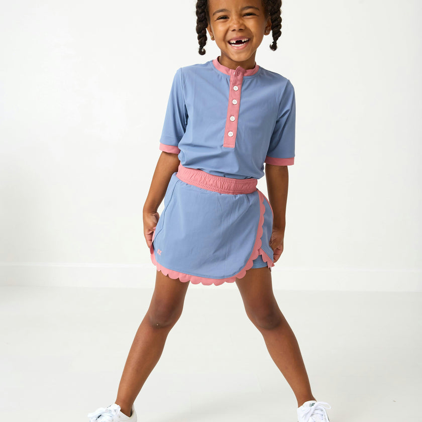Girls Scalloped Skort