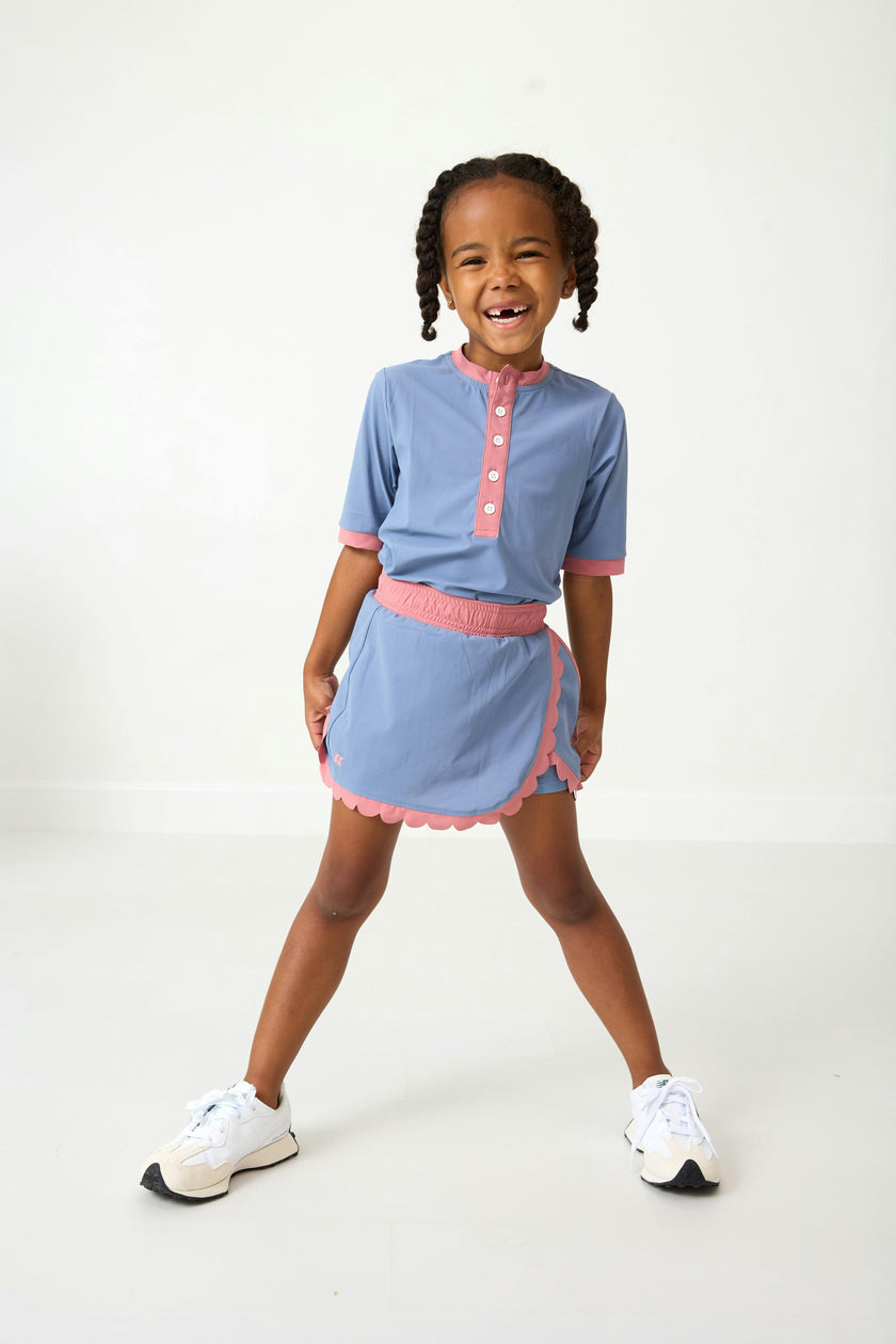 Girls Scalloped Skort