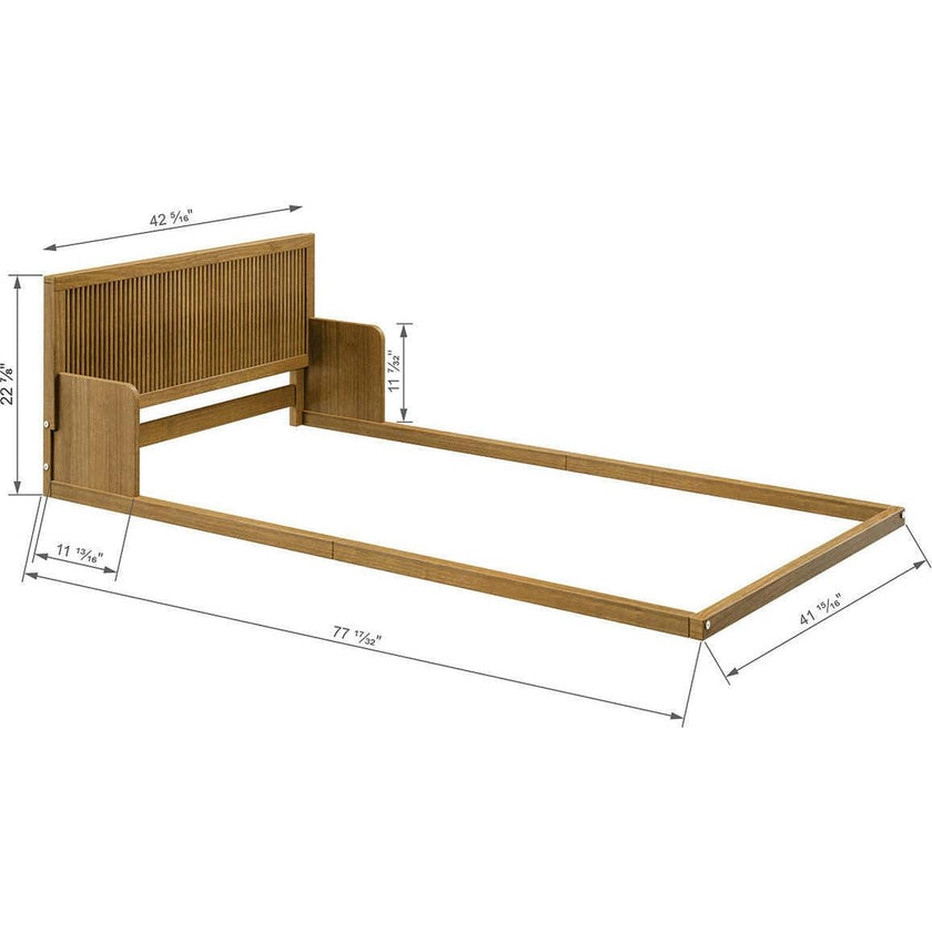 P'Kolino Reeded Wood Floor Twin Bed