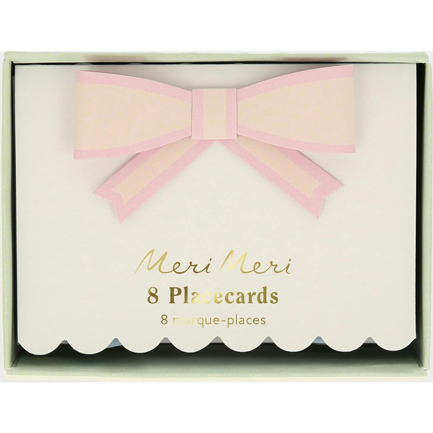 Pastel Bow Place Cards