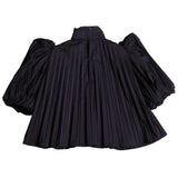 TIA CIBANI Genoveva Pleated Blouse