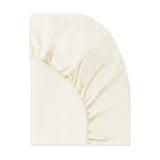Crib Sheet in GOTS Certified Organic Brushed Cotton in Ivory