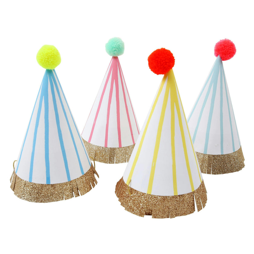Pompom Party Hats