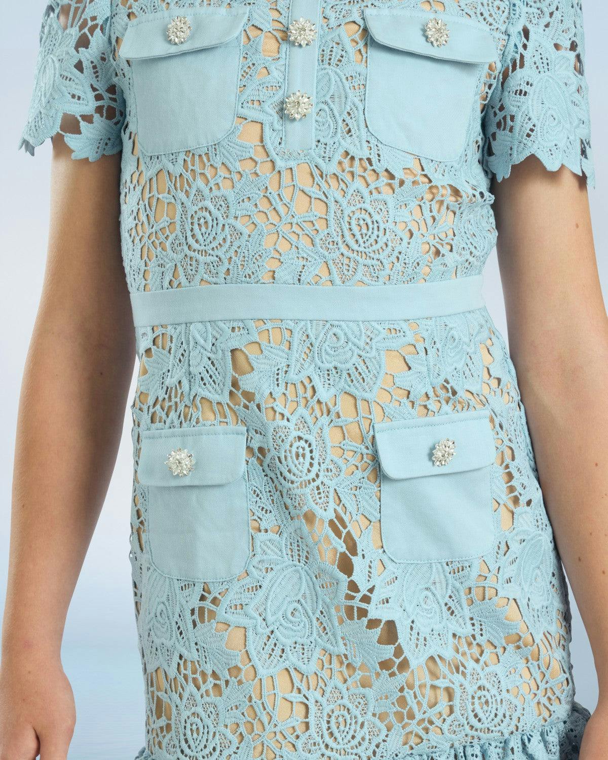 Juliana Embroidered Mini Dress