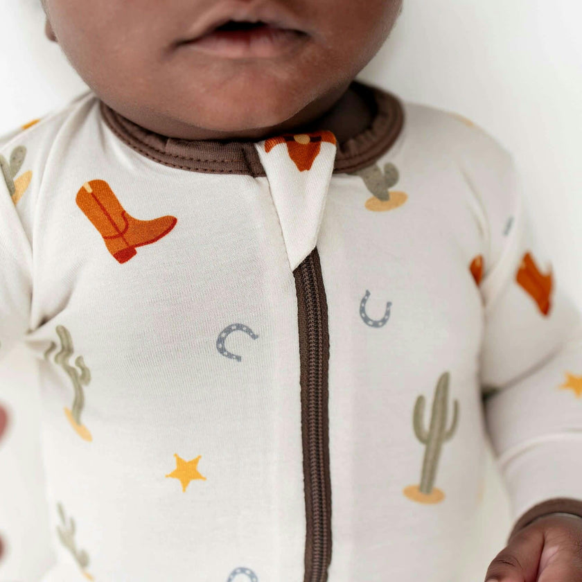 Western Zippered Footie