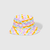 Reversible Bucket Hat – Happy Daisy Stripes