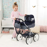 Bayer Design Dolls: Pram Classic - Navy & Grey