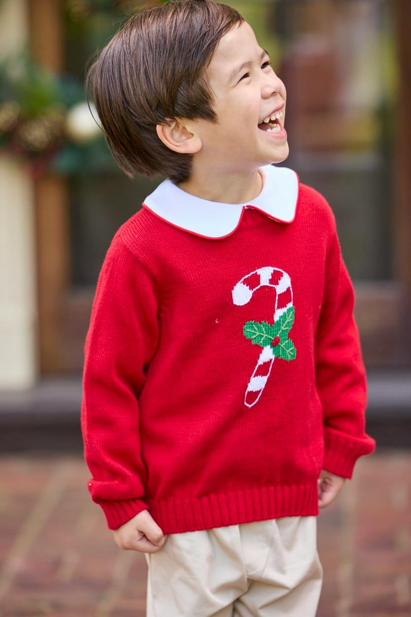 Intarsia Sweater - Candy Cane
