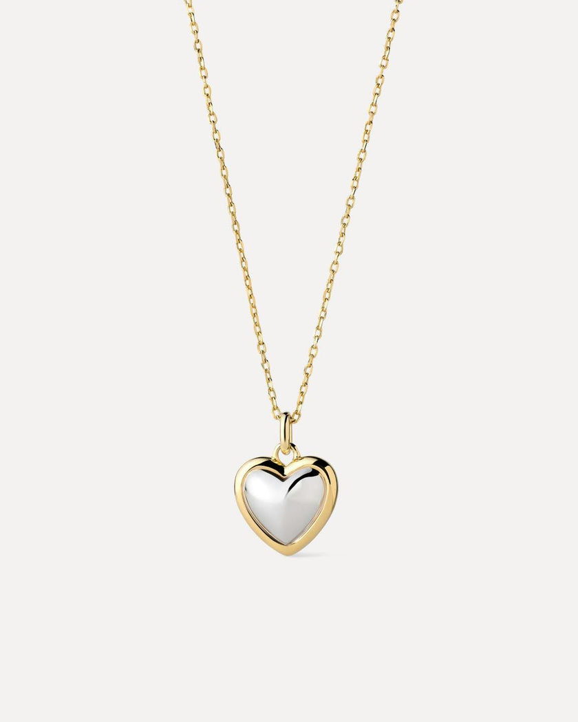 Gold Pendant - Lev Small Two Tone