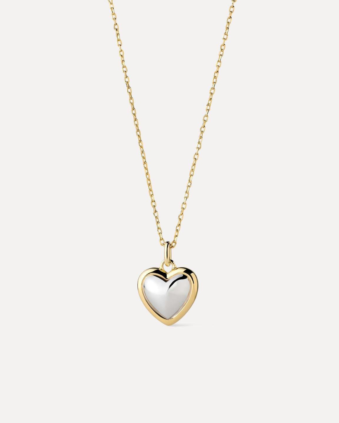 Gold Pendant - Lev Small Two Tone