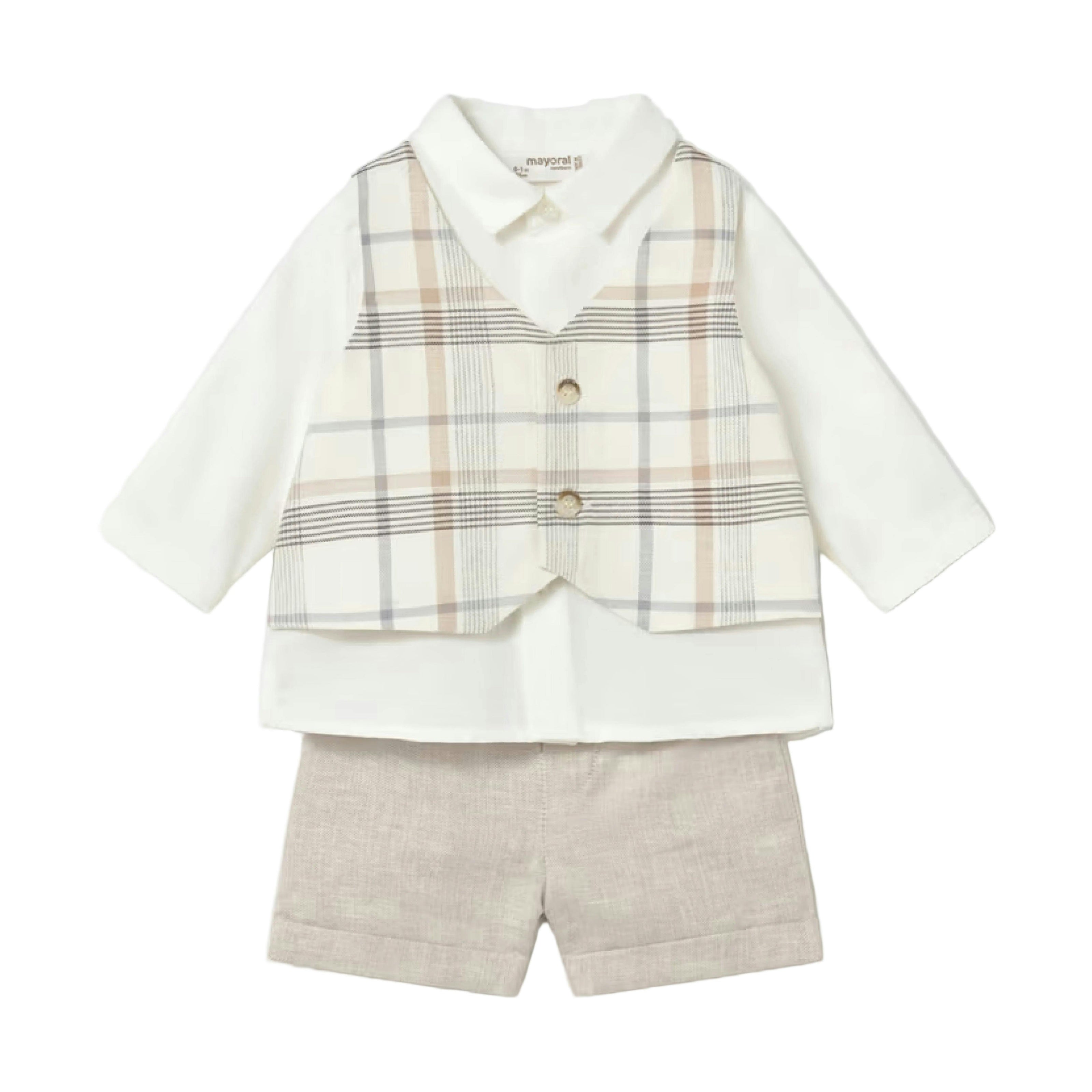 White & Beige Formal Set