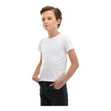 White Solid Cotton T-Shirt