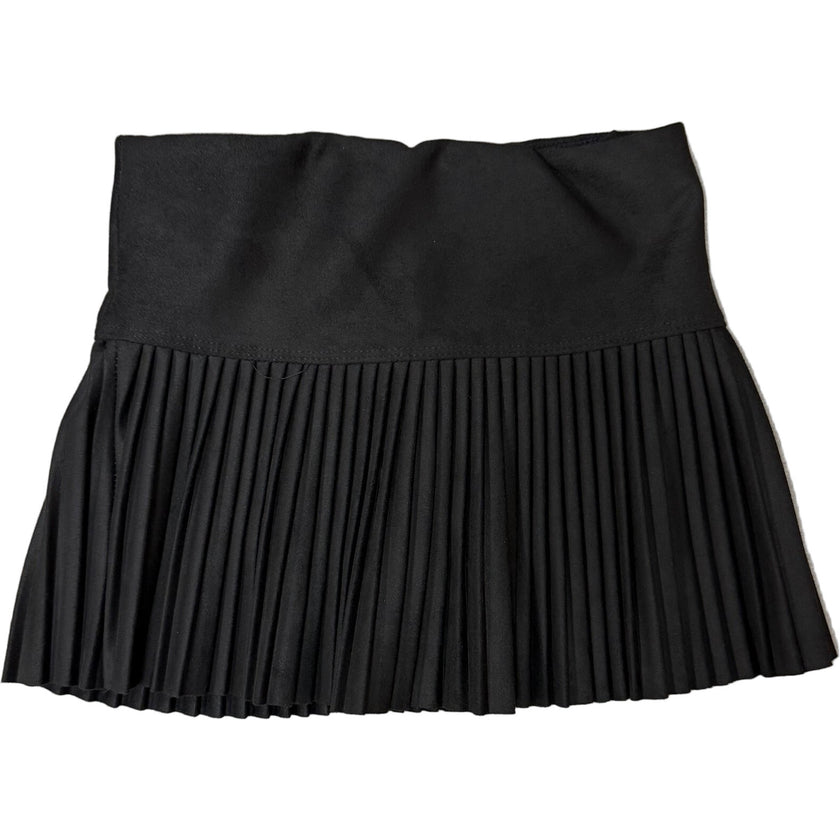 Girls Suede Pleated Skort