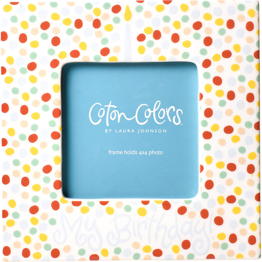 Small Dot Birthday Square Frame