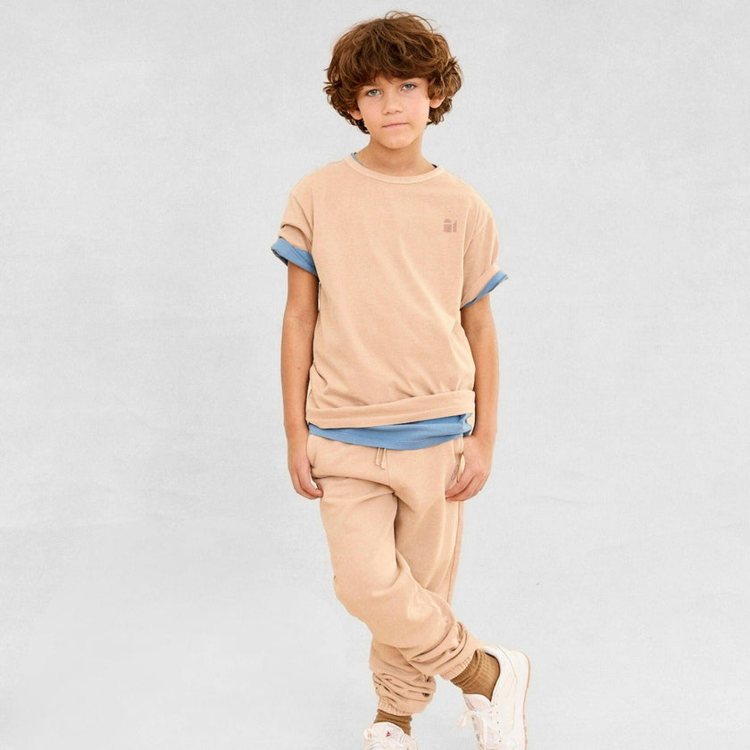 Little Locals Natural Dye Tee in Latte