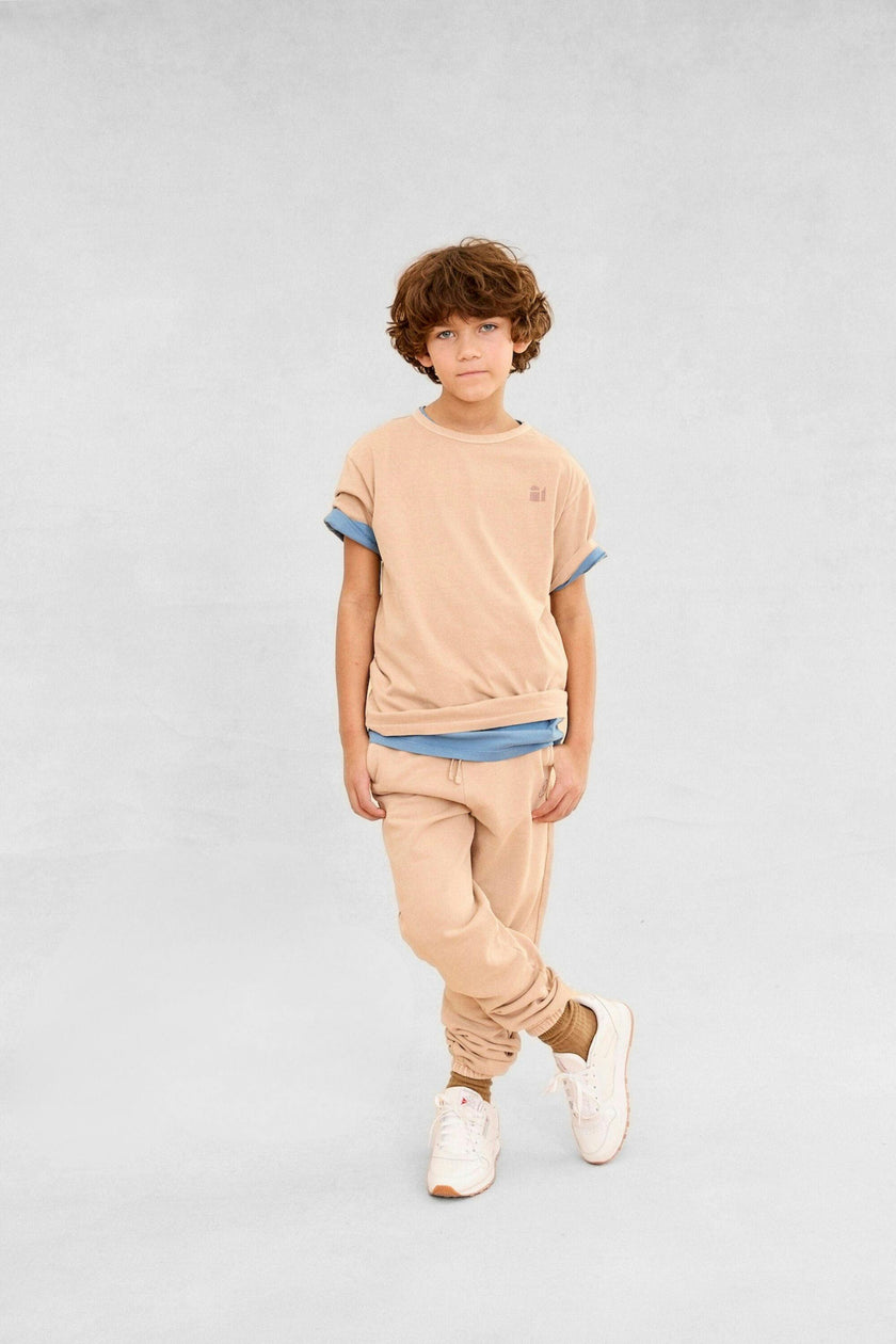 Little Locals Natural Dye Tee in Latte