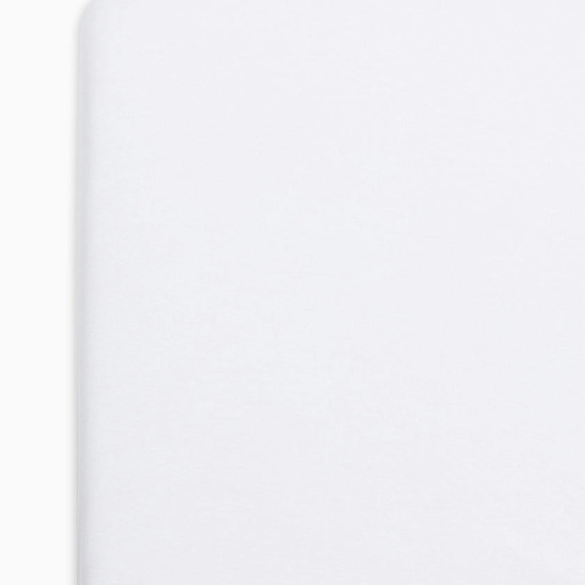 Poplin Fitted Crib Sheet Ivory