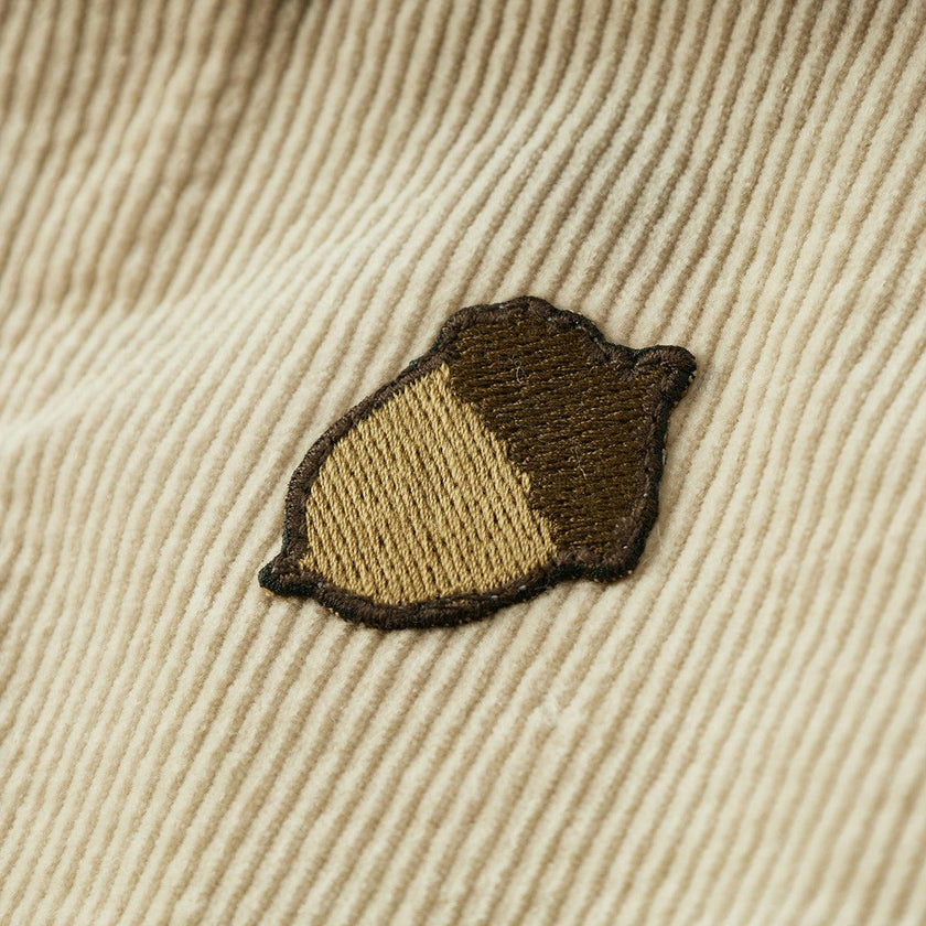 Beige Corduroy Sherpa Reversible Jacket