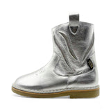 Jessie Kids Cowboy Boot - Silver Leather