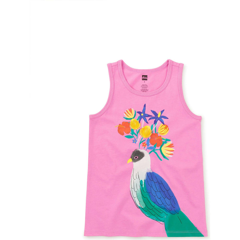 Floral Turaco Graphic Tank, Pink