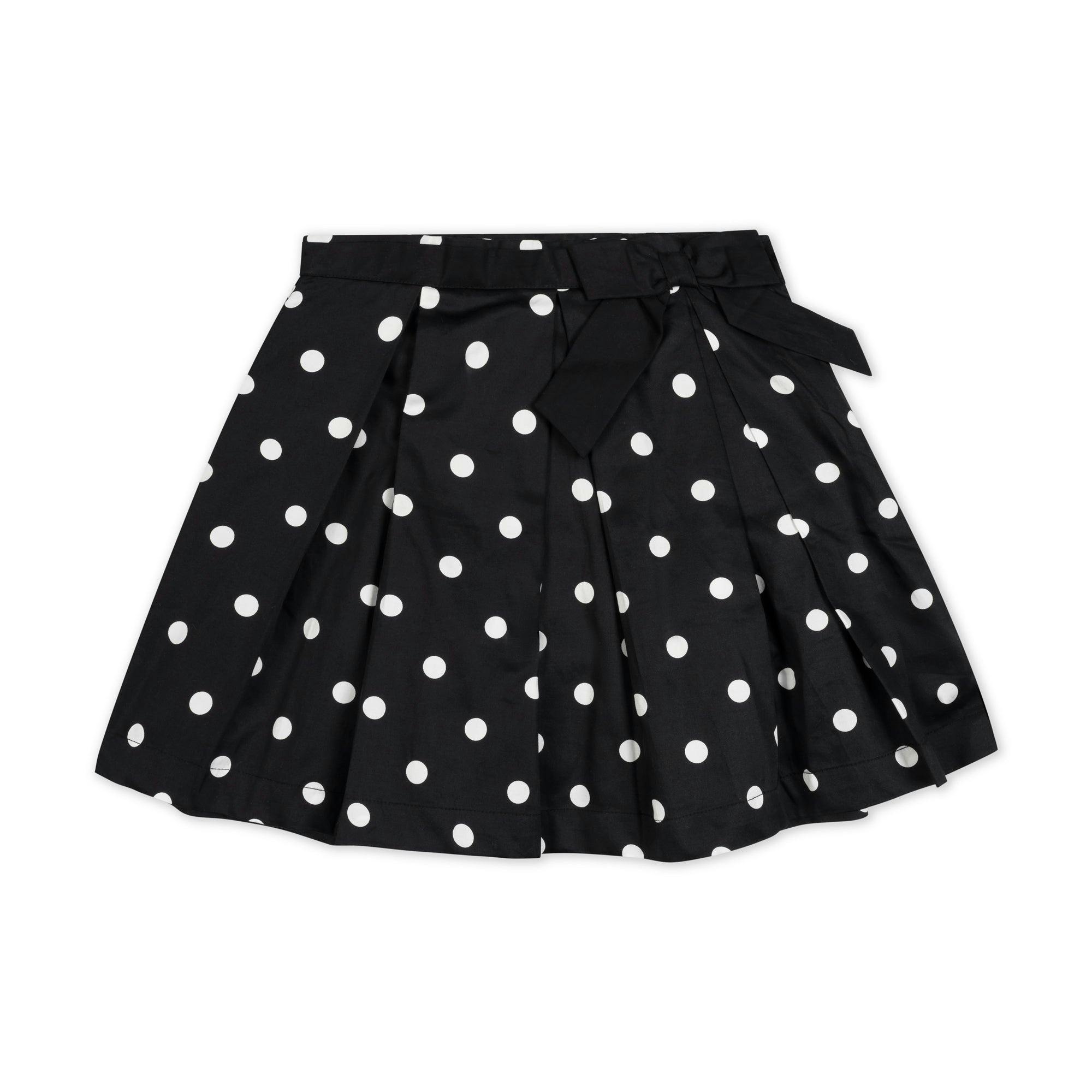 Organic Pleated Party Skirt with Bow