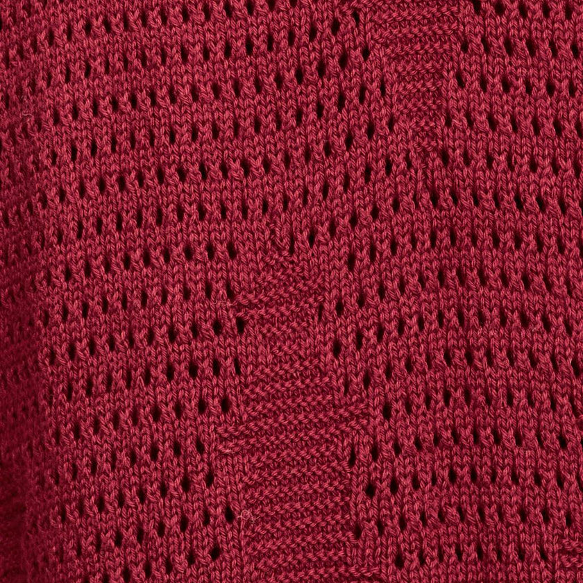 Madagascar Pointelle Dress in Black Cherry