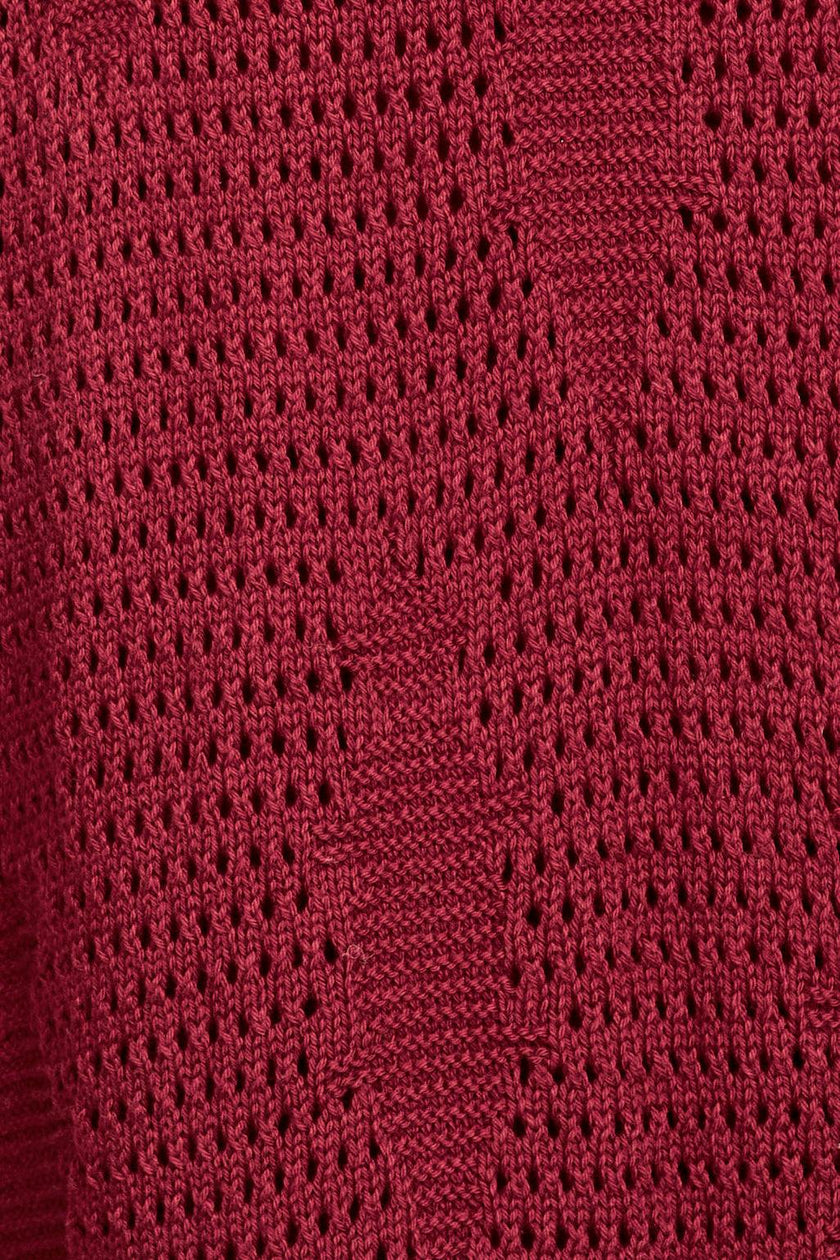 Madagascar Pointelle Dress in Black Cherry