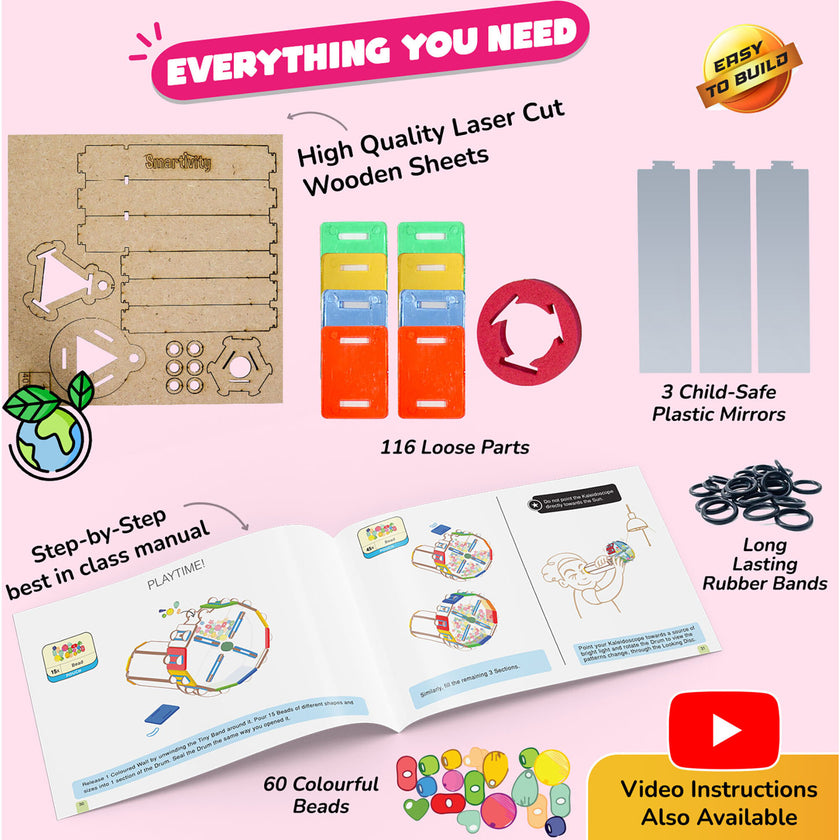 Smartivity: Kaleidoscope - DIY Colorful Bead Viewing Retro Toy
