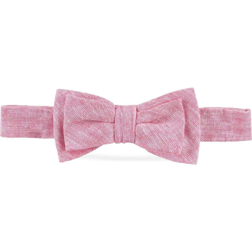 Classic Linen Bow Tie, Pink
