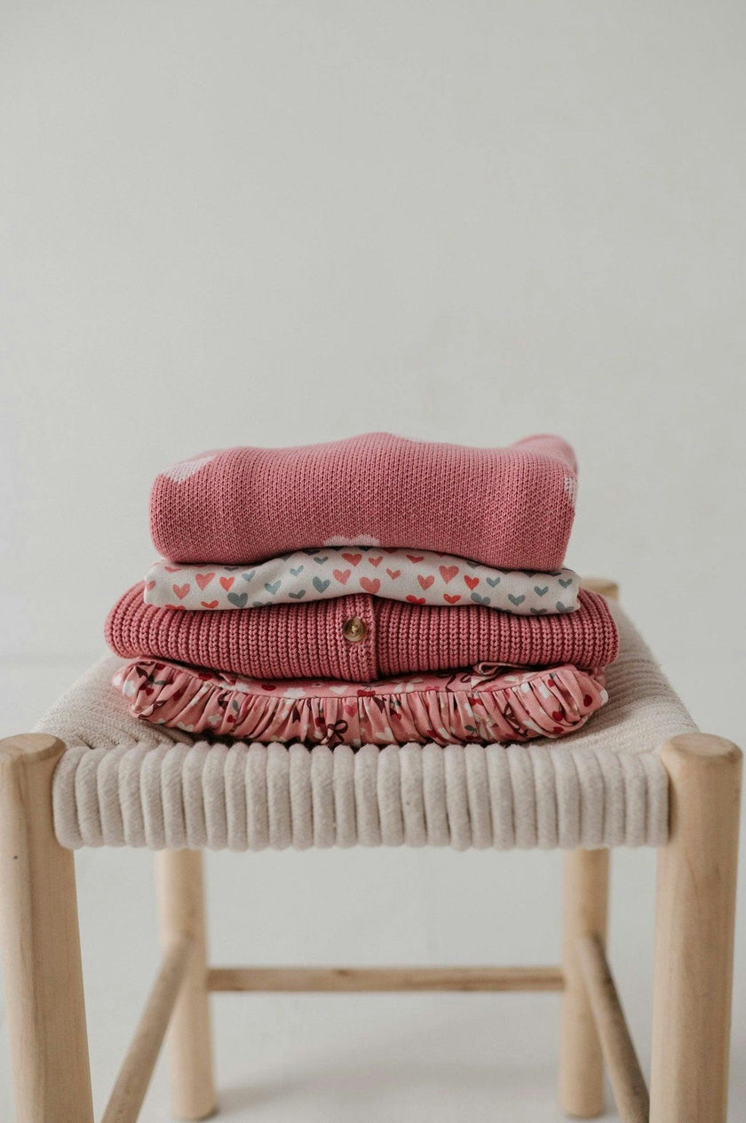 Girls Knit Cardigan in Pink
