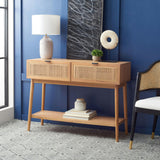 Baisley 2-Drawer Rattan Console Table