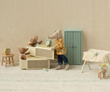 Sleepy wakey baby mouse in matchbox - Blue