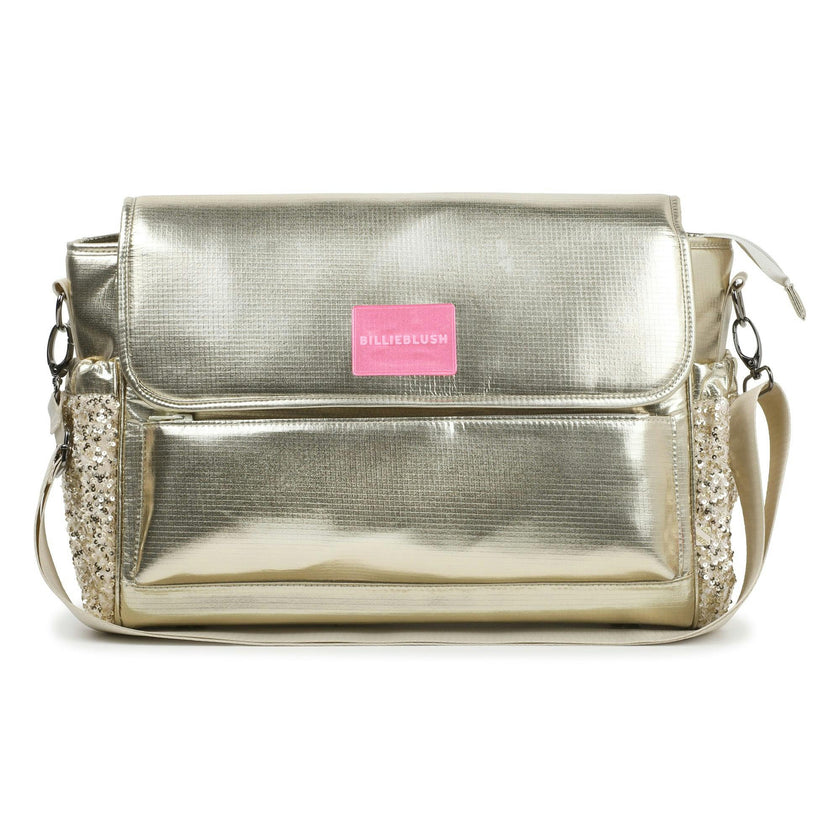 Metallic diaper bag
